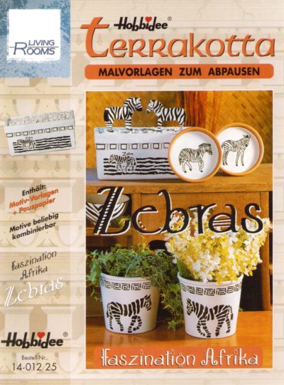 Hobbidee Terrakotta Malvorlagen zum Abpausen: Zebras - Faszination Afrika